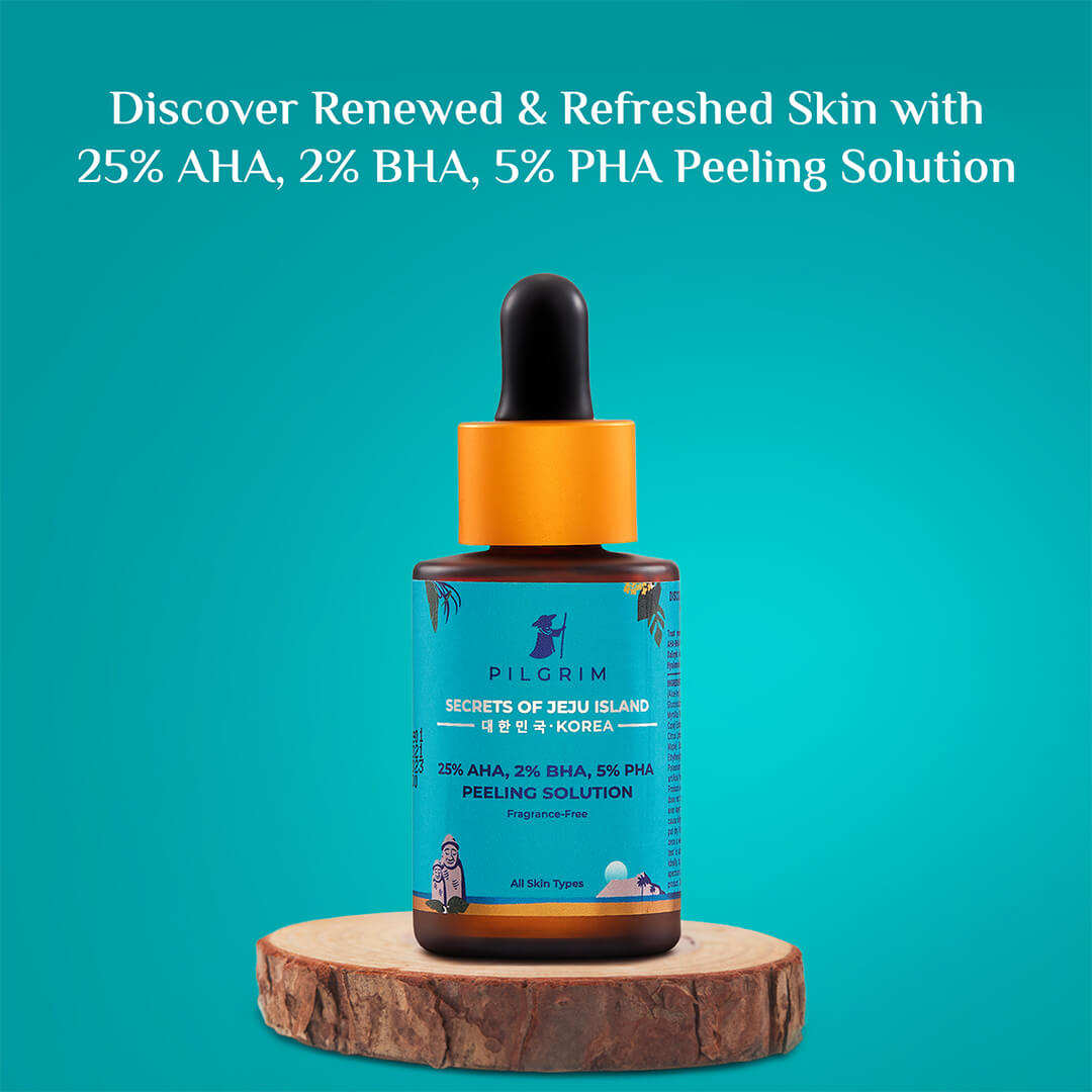 Pilgrim 25% AHA 2% BHA 5% PHA Peeling Solution bottle