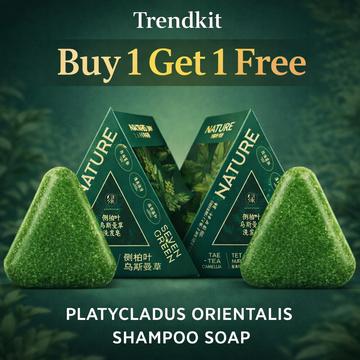 Seven Green Trendkit™ Imported Herbal Shampoo Soap Hair Fall Control & Shine (Buy 1 Get 1 Free)
