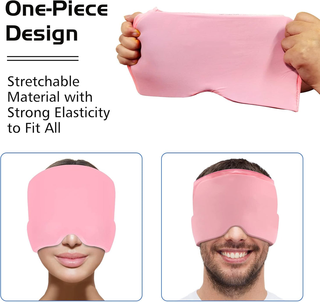 Headache Relief Hat – Migraine Ice Gel Cap for Tension, Sinus & Puffy Eyes | One Size Fits All