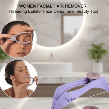 Eyebrow Threading Tool – Modern Plastic Cotton Facial & Body Hair Remover for Women